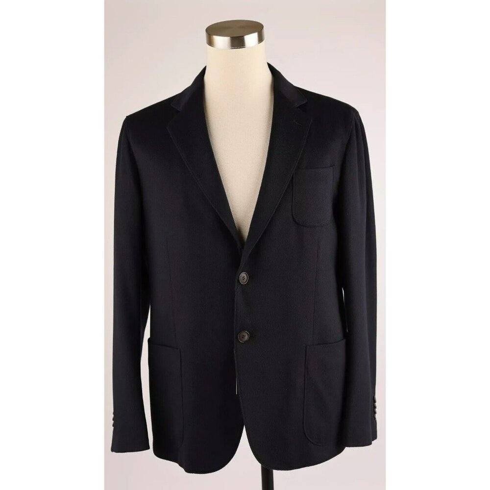 $8,900 Giorgio Armani Vicuna Cashmere Blazer Jacket SZ 50/40 Navy NWT